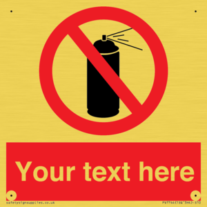 Custom prohibition no aerosol